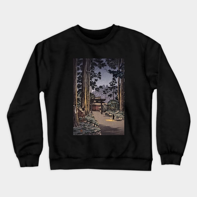 Nikko Futarasan Temple by Tsuchiya Koitsu Crewneck Sweatshirt by Takeda_Art